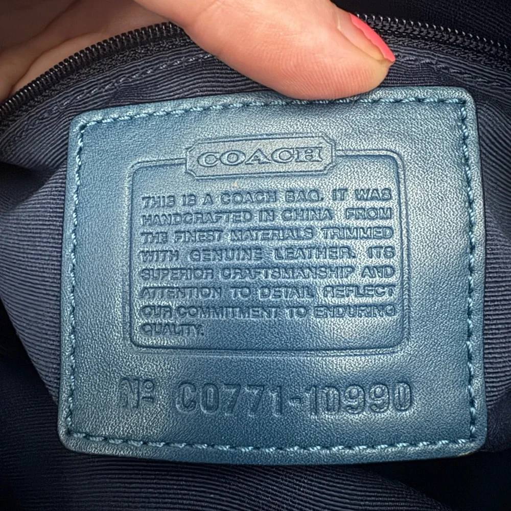 Coach Denim Chelsea Signature Optic Hobo Bag